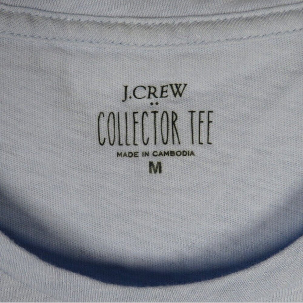 J Crew Womens Top Size M Blue Short Sleeve Crew Girls Just Wanna Have Sun - Picture 4 of 7